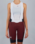 SPORTFUL Cyklistické kalhoty krátké s laclem - SUPERGIARA - bordó