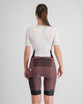 SPORTFUL Cyklistické kalhoty krátké s laclem - SUPERGIARA - bordó