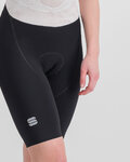 SPORTFUL Cyklistické kalhoty krátké s laclem - TOTAL COMFORT - černá