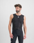 SPORTFUL Cyklistické triko bez rukávů - THERMODYNAMIC LITE - černá