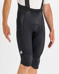 SPORTFUL Cyklistické kalhoty krátké s laclem - BODYFIT PRO THERMAL - černá