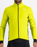 SPORTFUL Cyklistická větruodolná bunda - NEO SOFTSHELL - žlutá