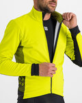 SPORTFUL Cyklistická větruodolná bunda - NEO SOFTSHELL - žlutá