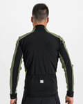SPORTFUL Cyklistická větruodolná bunda - NEO SOFTSHELL - zelená/černá