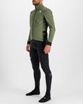 SPORTFUL Cyklistická větruodolná bunda - NEO SOFTSHELL - zelená/černá