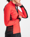 SPORTFUL Cyklistická větruodolná bunda - NEO SOFTSHELL - červená/černá