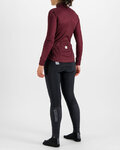 SPORTFUL Cyklistický dres s dlouhým rukávem zimní - KELLY THERMAL - bordó