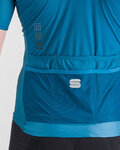 SPORTFUL Cyklistický dres s krátkým rukávem - SUPERGIARA - modrá