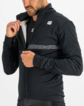 SPORTFUL Cyklistická zateplená bunda - GIARA SOFTSHELL - černá