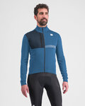 SPORTFUL Cyklistická zateplená bunda - GIARA SOFTSHELL - modrá