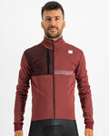 SPORTFUL Cyklistická zateplená bunda - GIARA SOFTSHELL - hnědá