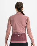 SPORTFUL Cyklistický dres s dlouhým rukávem zimní - SUPERGIARA THERMAL - růžová