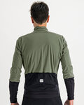 SPORTFUL Cyklistická větruodolná bunda - TOTAL COMFORT - zelená/černá