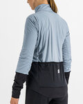 SPORTFUL Cyklistická větruodolná bunda - TOTAL COMFORT - světle modrá/černá