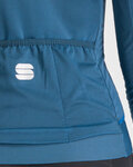 SPORTFUL Cyklistický dres s dlouhým rukávem zimní - MONOCROM THERMAL - modrá