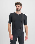 SPORTFUL Cyklistické triko s krátkým rukávem - MIDWEIGHT LAYER - černá
