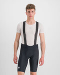 SPORTFUL Cyklistické kalhoty krátké s laclem - BODYFIT CLASSIC - černá