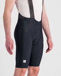SPORTFUL Cyklistické kalhoty krátké s laclem - BODYFIT CLASSIC - černá