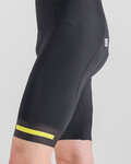 SPORTFUL Cyklistické kalhoty krátké s laclem - NEO - černá/žlutá