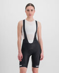 SPORTFUL Cyklistické kalhoty krátké s laclem - NEO - černá/bílá