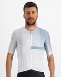 SPORTFUL Cyklistický dres s krátkým rukávem - BOMBER - bílá/šedá