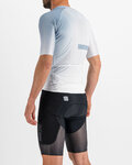 SPORTFUL Cyklistický dres s krátkým rukávem - BOMBER - bílá/šedá