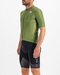 SPORTFUL Cyklistický dres s krátkým rukávem - CHECKMATE - zelená