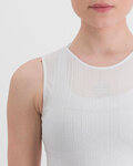 SPORTFUL Cyklistické triko bez rukávů - PRO BASELAYER - bílá