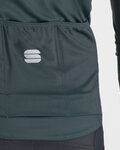 SPORTFUL Cyklistický dres s dlouhým rukávem zimní - BODYFIT PRO - zelená