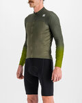 SPORTFUL Cyklistický dres s dlouhým rukávem zimní - BODYFIT PRO - zelená