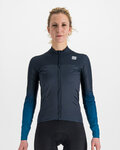SPORTFUL Cyklistický dres s dlouhým rukávem zimní - BODYFIT PRO THERMAL - modrá