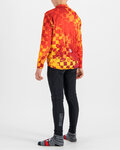 SPORTFUL Cyklistický dres s dlouhým rukávem zimní - KID THERMAL - červená/žlutá