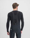 SPORTFUL Cyklistické triko s dlouhým rukávem - MERINO LS - černá