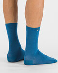 SPORTFUL Cyklistické ponožky klasické - MATCHY WOOL - modrá