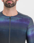 SPORTFUL Cyklistický dres s krátkým rukávem - FLOW SUPERGIARA - modrá/černá