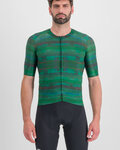 SPORTFUL Cyklistický dres s krátkým rukávem - GLITCH BOMBER - zelená