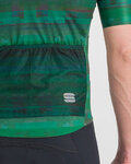 SPORTFUL Cyklistický dres s krátkým rukávem - GLITCH BOMBER - zelená