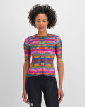 SPORTFUL Cyklistický dres s krátkým rukávem - GLITCH BOMBER - vícebarevná