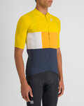 SPORTFUL Cyklistický dres s krátkým rukávem - SNAP - žlutá/modrá