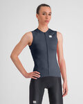 SPORTFUL Cyklistický dres bez rukávů - MATCH - modrá