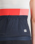 SPORTFUL Cyklistický dres bez rukávů - SNAP - bílá/modrá/červená