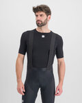 SPORTFUL Cyklistické triko s krátkým rukávem - MERINO LAYER - černá
