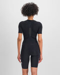 SPORTFUL Cyklistické triko s krátkým rukávem - MERINO - černá