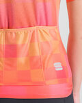 SPORTFUL Cyklistický dres s krátkým rukávem - ROCKET - oranžová/béžová