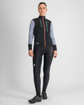 SPORTFUL Cyklistická zateplená bunda - SUPERGIARA W - černá/modrá/fialová