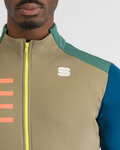 SPORTFUL Cyklistická zateplená bunda - TEMPO - zelená/modrá/šedá/černá