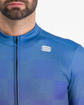 SPORTFUL Cyklistický dres s dlouhým rukávem zimní - ROCKET THERMAL - modrá/fialová