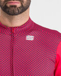 SPORTFUL Cyklistický dres s dlouhým rukávem zimní - CHECKMATE THERMAL - červená