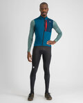 SPORTFUL Cyklistický dres s dlouhým rukávem zimní - SUPERGIARA THERMAL - modrá/zelená