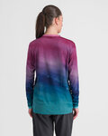 SPORTFUL Cyklistické triko s dlouhým rukávem - FLOW GIARA - fialová/modrá